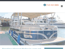 Tablet Screenshot of boatrentalsnewportbeach.com